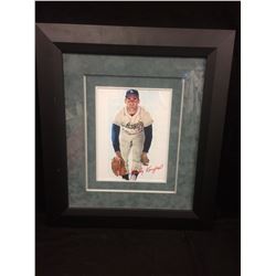 SANDY KOUFAX FRAMED PRINT (FACSIMILE AUTO)