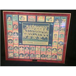 1959 CHICAGO WHITE SOX DISPLAY W/ TEAM TRADING CARDS