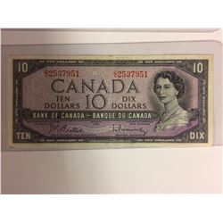 1954 CANADIAN $10 BANK NOTE