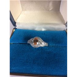 925 SILVER RING W/ GEMSTONE