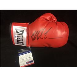MIKE TYSON AUTOGRAPHED RED EVERLAST BOXING GLOVE W/ PSA COA