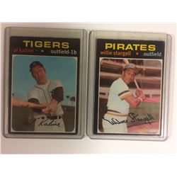 1971 TOPPS BASEBALL CARD LOT (WILLIE STARGELL #230, AL KALINE #180)