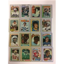 VINTAGE FOOTBALL TRADING CARD LOT (HERSCHEL WALKER RC, FRAN TARKENTON & MORE)