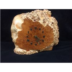 DECORATIVE IRON WOOD CLOCK