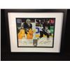 Image 1 : DUAL SIGNED MARC ANDRE FLEURY & RYAN WHITNEY AUTOGRAPHED 8" X 10" FRAMED/ MATTED PHOTO W/ COA