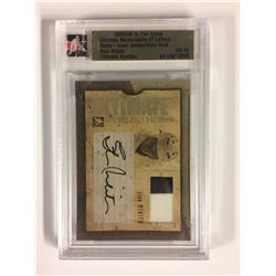 2005-06 STAN MIKITA IN THE GAME ULTIMATE MEMORABILIA 6TH EDITION GAME-USED JERSEY/AUTO GOLD