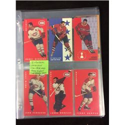 VINTAGE MONTREAL CANADIENS HOCKEY CARD LOT (BELIVEAU, RICHARD, WORSLEY) 18 CARDS TOTAL