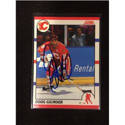 DOUG GILMOUR AUTOGRAPHED SCORE HOCKEY CARD