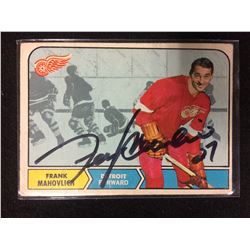 FRANK MAHOVLICH AUTOGRAPHED HOCKEY CARD