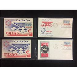 CANADIAN EXPO 67 FIRST DAY COVERS LOT