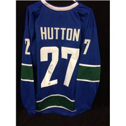 Ben Hutton Signed Canucks Jersey (Beckett COA)