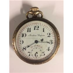 MANTIME EXPRESS (RAILROAD POCKET WATCH) 21 JEWELS GOLD FILLED CASE
