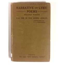 NARRATIVE & LYRIC POEMS (SECOND SERIES) ANNOTATED BY O.J STEVENSON