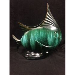 DECORATIVE FISH STATUE FIGURE (12" X 14")