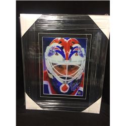 GRANT FUHR AUTOGRAPHED 16" X 20" FRAMED COLOR PHOTO W/ COA