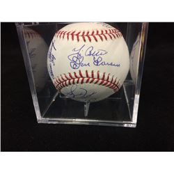 NEW YORK YANKEES REUNION AUTOGRAPHED MLB BASEBALL (14 SIGNATURES) W/ COA