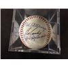 Image 2 : NEW YORK YANKEES REUNION AUTOGRAPHED MLB BASEBALL (14 SIGNATURES) W/ COA