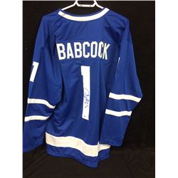 Mike Babcock Signed Maple Leafs Jersey (Beckett COA)