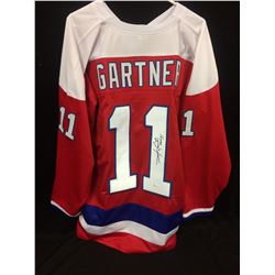 Mike Gartner Signed Capitals Jersey Inscribed "HOF 01" (JSA COA)