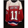 Image 1 : Mike Gartner Signed Capitals Jersey Inscribed "HOF 01" (JSA COA)