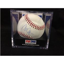 CARL CRAWFORD AUTOGRAPHED RAWLINGS BASEBALL (PSA COA) GRADED 9