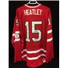 Image 1 : DANY HEATLEY AUTOGRAPHED TEAM CANADA JERSEY INSCRIBED GOLD MEDAL