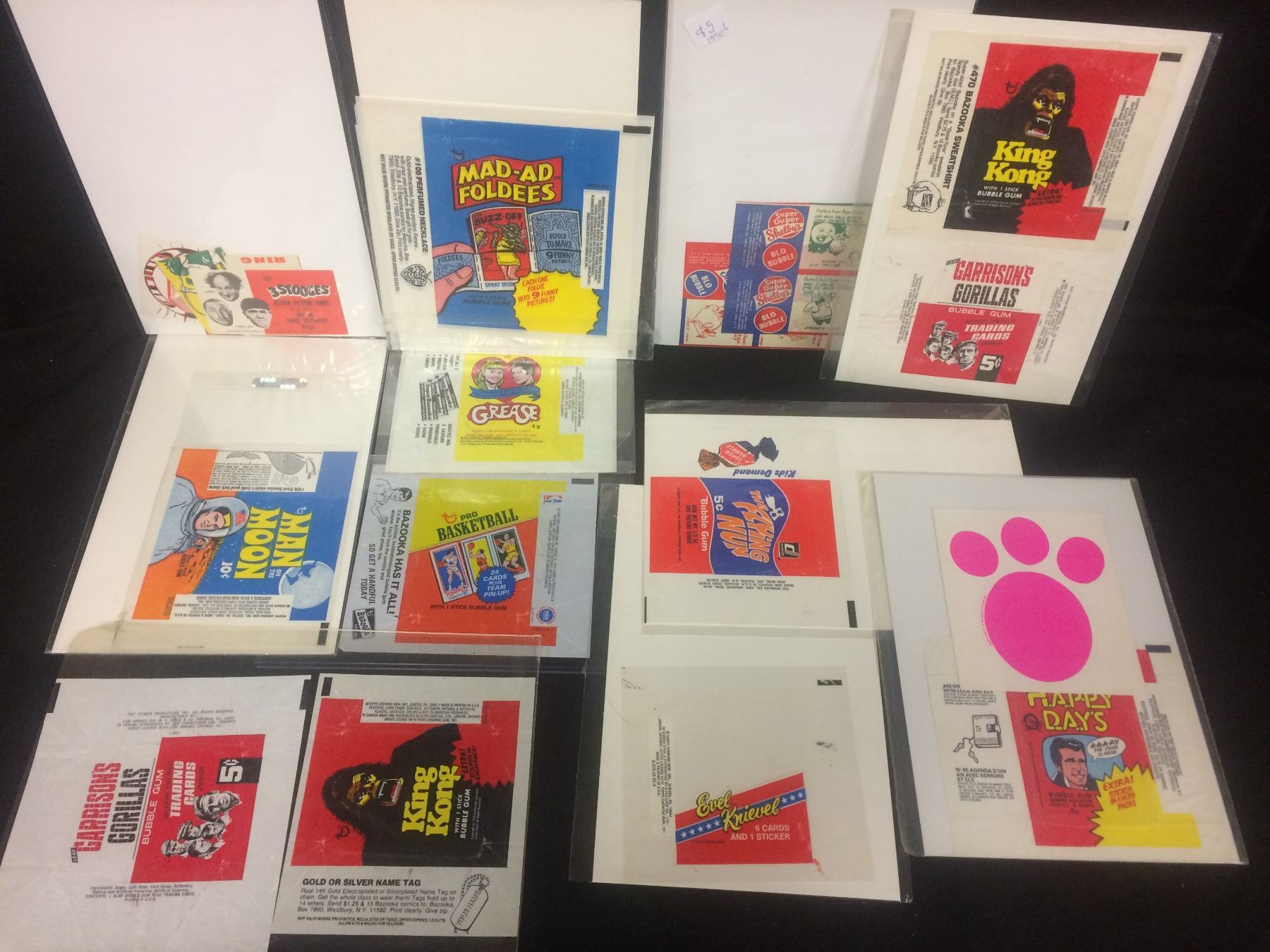 MIXED TRADING CARDS WRAPPERS LOT