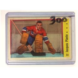 1958-59 Parkhurst #22 Jacques Plante