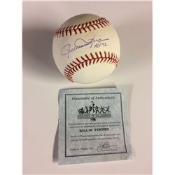 ROLLIE FINGERS AUTOGRAPHED BASEBALL W/ COA