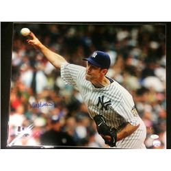 MIKE MUSSINA AUTOGRAPHED 16" X 20" FRAMED PHOTO W/ JSA COA