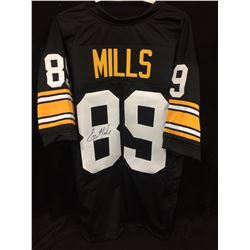 Ernie Mills Signed Steelers Jersey (TSE COA)