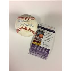 AL DOWNING AUTOGRAPHED RAWLINGS BASEBALL W/ JSA COA