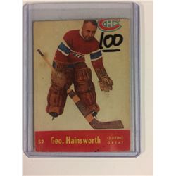 1955 GEO. HAINSWORTH PARKHURST #59 CANADIENS