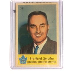 1959-60 STAFFORD SMYTHE #36 Parkhurst Leafs Chairman Key