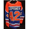 Image 1 : Anton Slepyshev Signed Oilers Jersey (Beckett COA)