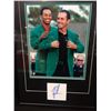 Image 2 : TIGER WOODS AUTOGRAPHED INDEX CARD 12" X 16" FRAMED PHOTO