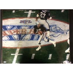 JIM PLUNKETT AUTOGRAPHED 16" X 20" PHOTO INSCRIBED "SB XV MVP" W/ COA