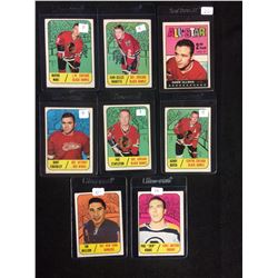 1967-68 TOPPS HOCKEY TRADING CARD LOT