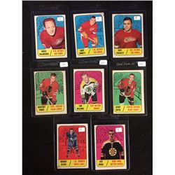 1967-68 TOPPS HOCKEY TRADING CARD LOT