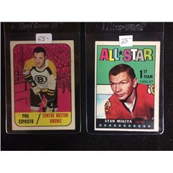 VINTAGE HOCKEY CARD LOT (ESPOSITO, MIKITA)