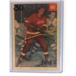 1954-55 Parkhurst Hockey Card #40 GLEN SKOV *RED WINGS*