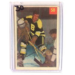 1954-55 Parkhurst Hockey Card #50 FLEMING MACKELL *BRUINS*