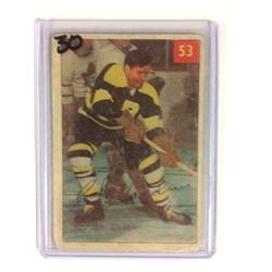 1954-55 Parkhurst Hockey Card #53 CAL GARDNER *BRUINS*