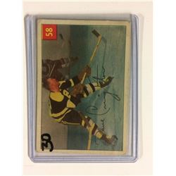 1954-55 Parkhurst Hockey Card #58 Dave Creighton *BRUINS*