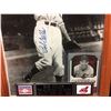 Image 2 : BOB FELLER AUTOGRAPHED 8" X 10" FRAMED PHOTO W/ AUTO BASEBALL CARD INCLUDES (COA)