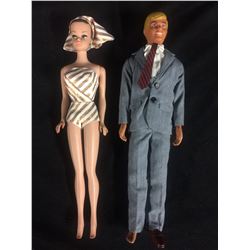 VINTAGE BARBIE & KEN  TOY DOLL LOT (1960'S)