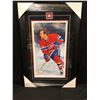 Image 1 : LIMITED EDITION GUY LAFLEUR AUTOGRAPHED 24" X 36" FRAMED WATER COLOR SPORTRAIT BY GLEN GREEN (10/10)