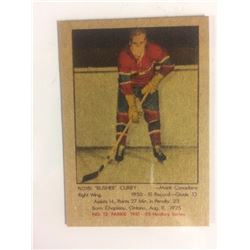1951 PARKHURST #12 FLOYD "BUSHER" CURRY *CANADIENS*