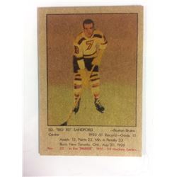 1951 PARKHURST #22 ED "BIG ED" SANDFORD *BRUINS*