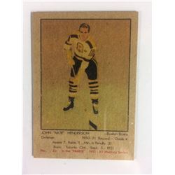 1951 PARKHURST #23 JOHN "MOE" HENDERSON *BRUINS*